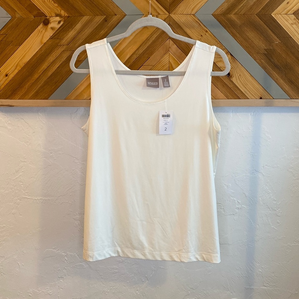 Chicos NWT Camisole Tank Top Size 2 L (Cream)